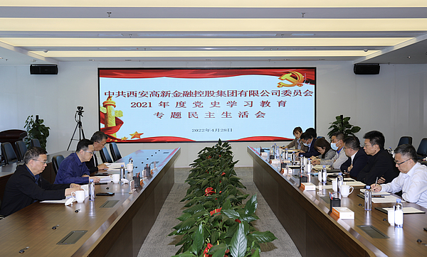 高新金控集团党委班子召开党史学习教育专题民主生活会